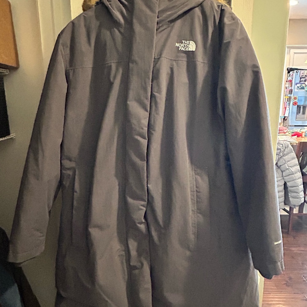 The North Face Arctic Down Parka Black and Gray Jacket